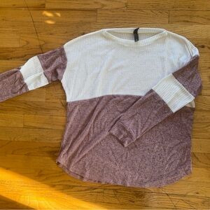 Alya Heathered Pink Long Sleeve Top